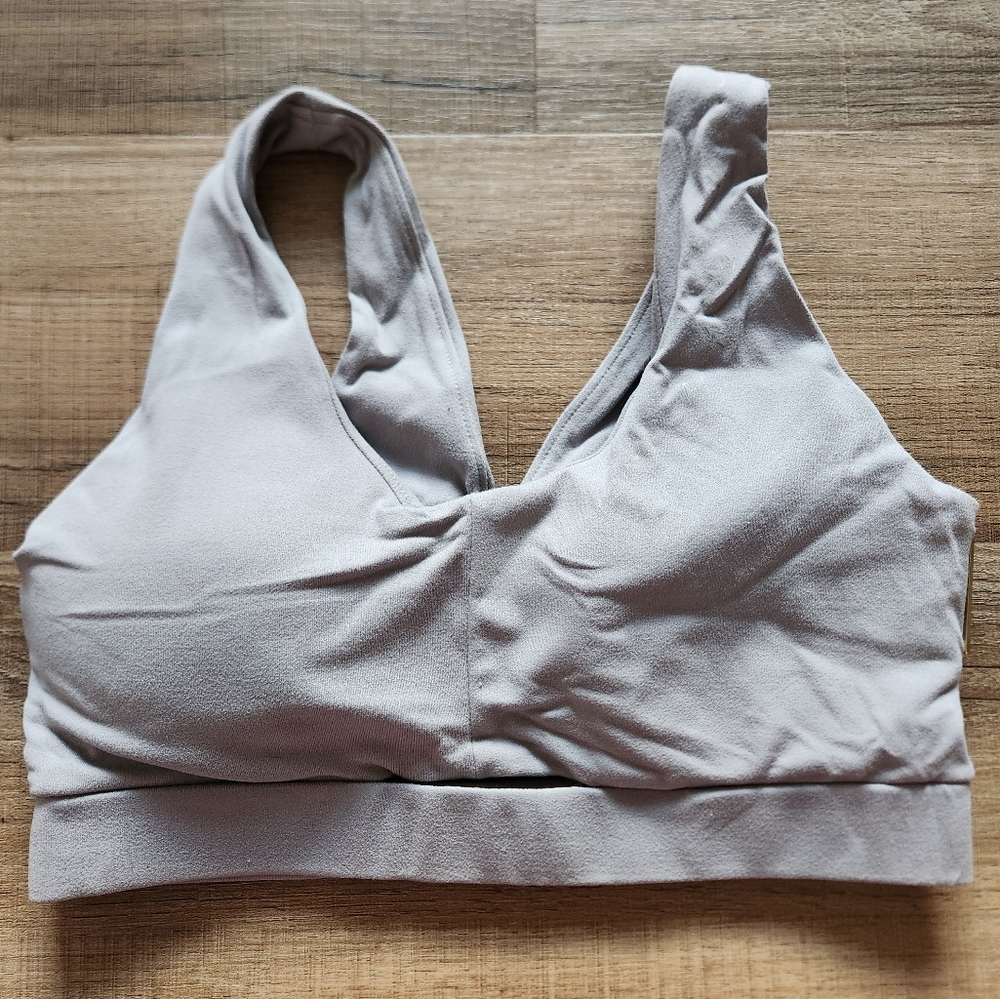 Gymshark x Whitney Simmons - Whitney Sports Bra - Whitney Grey - S